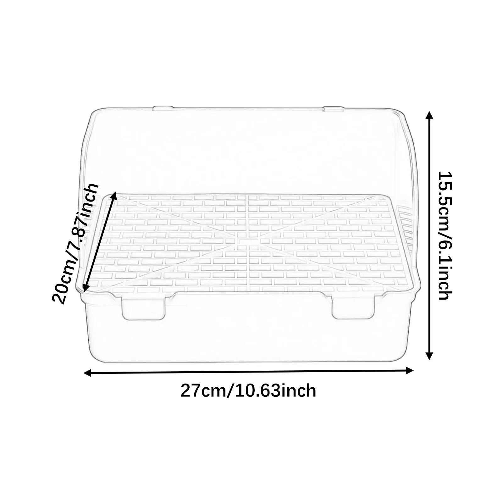 Bunny Litter Box Pet Pan Potty Tray Toilet Cage Accessories for Ferret Small Animals Gale Aur Pet Cleaning Supplies - Image 6