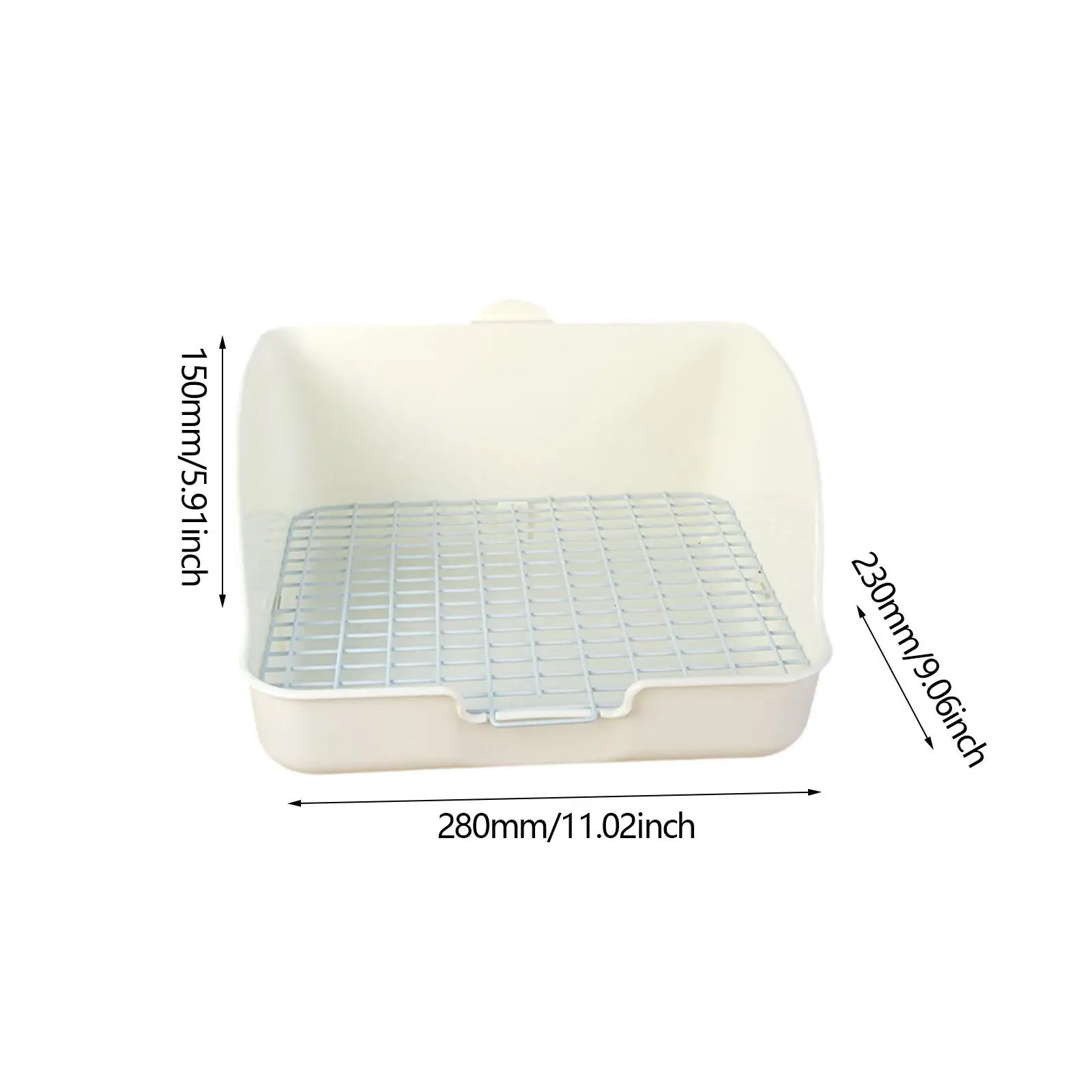 Rabbit Litter Box Small Animals Litter Tray Corner Toilet Box Litter Pan Bunny Trainer for Rats Bunny Ferret Hedgehog Supplies - Image 6