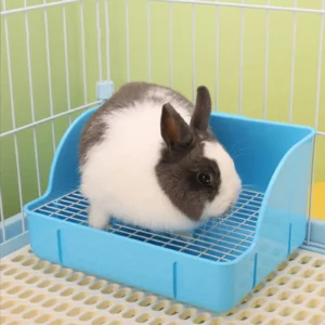 Rabbit Litter Box Small Animals Litter Tray Corner Toilet Box Litter Pan Bunny Trainer for Rats Bunny Ferret Hedgehog Supplies