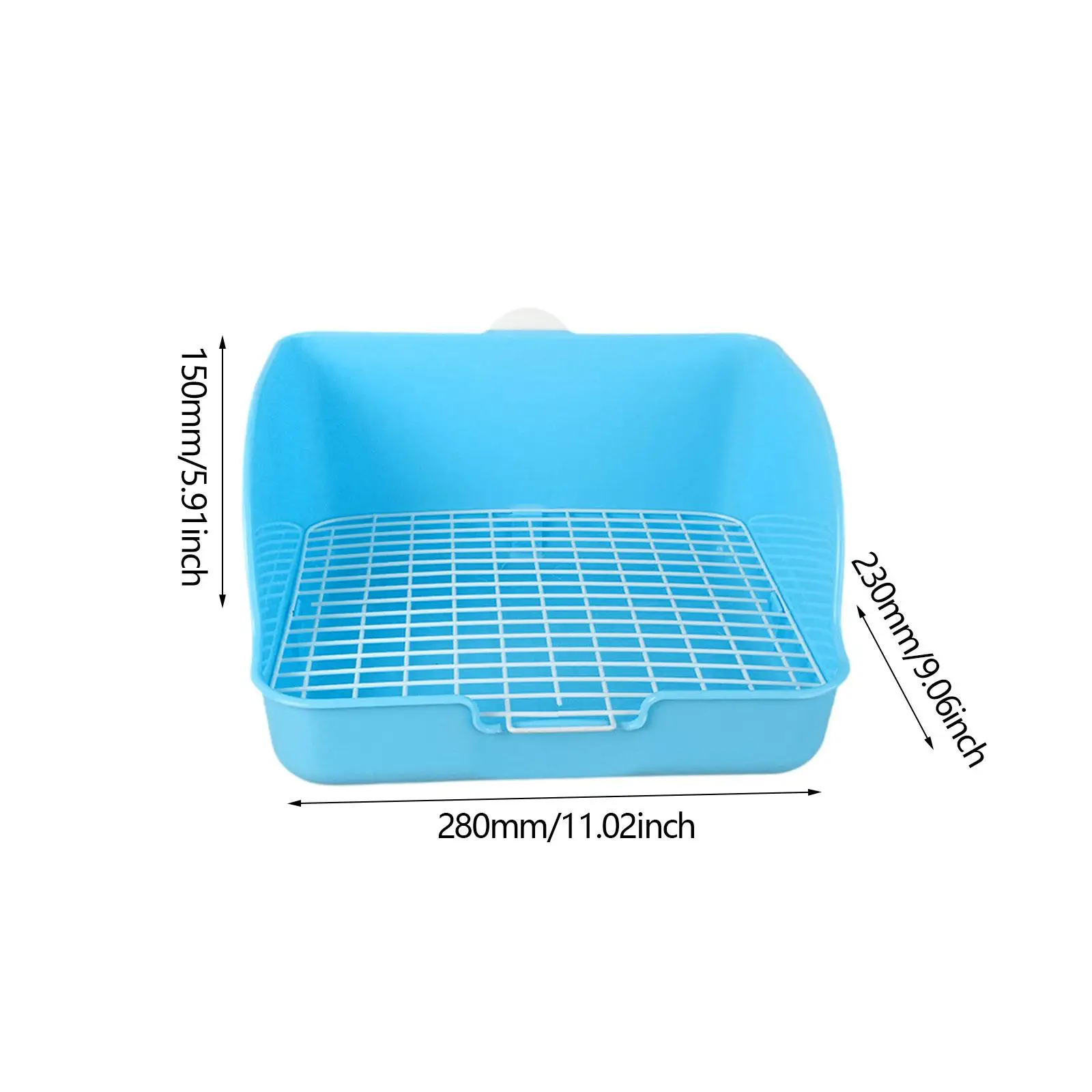 Rabbit Litter Box Small Animals Litter Tray Corner Toilet Box Litter Pan Bunny Trainer for Rats Bunny Ferret Hedgehog Supplies - Image 8