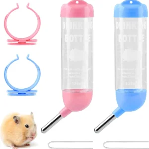 125ml Hamster Drinker Water Bottle No Drip Small Animal Water Dispenser Hanging Hamster Drinker For Guinea Pigs Hamsters Bunnies