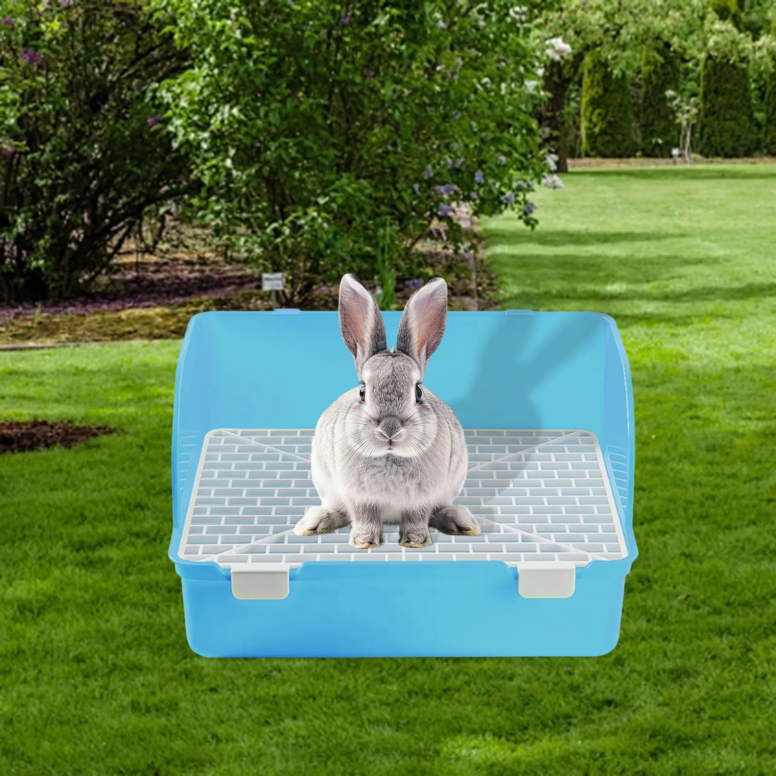 Bunny Litter Box Pet Pan Potty Tray Toilet Cage Accessories for Ferret Small Animals Gale Aur Pet Cleaning Supplies - Image 3