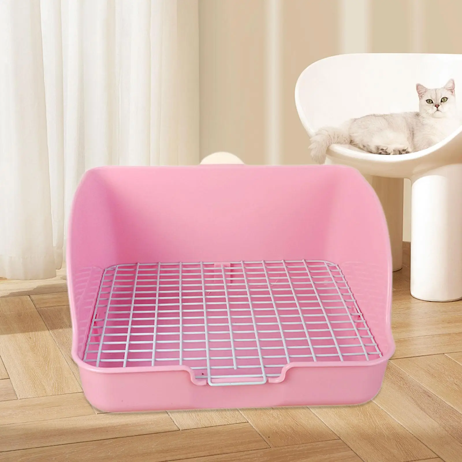 Rabbit Litter Box Small Animals Litter Tray Corner Toilet Box Litter Pan Bunny Trainer for Rats Bunny Ferret Hedgehog Supplies - Image 4