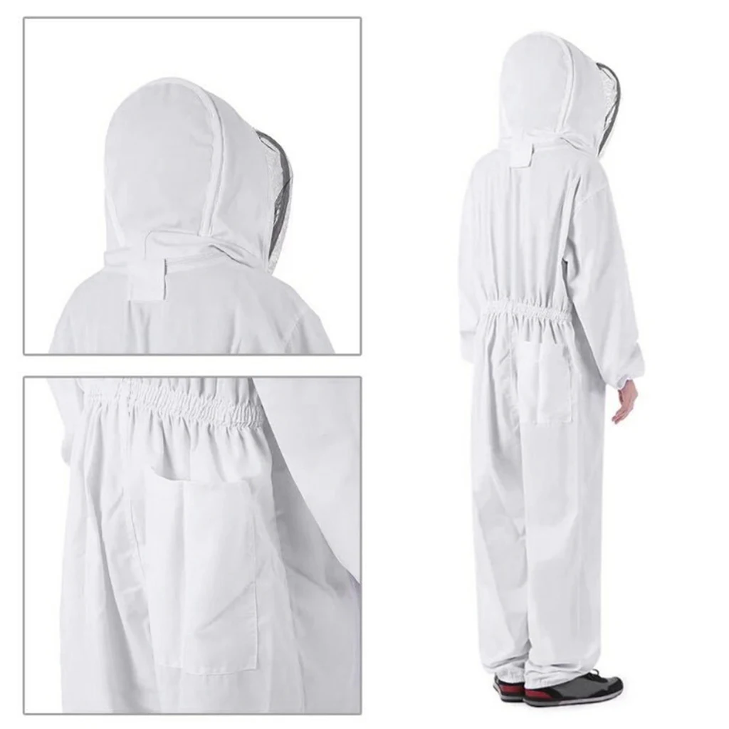 Professional Beekeeper Suit Ventilated Full Body Beekeeping Bee Keeping Suit Hooded Beekeeping Coat New - Image 5