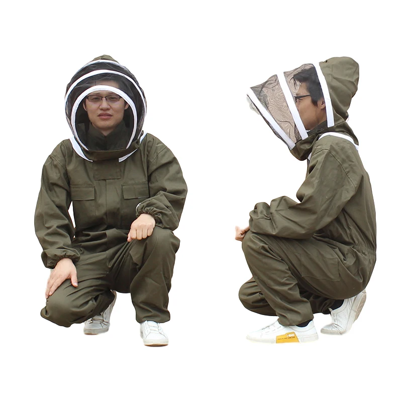 1set beekeeping suit brown suit for beekeeper ventilation bees beekeeping equipment beekeeping tools beekeeping cap - Image 6