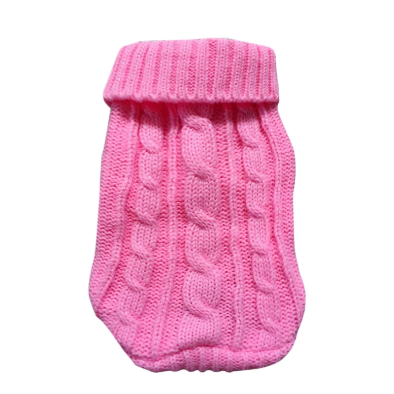 Small Medium Pet Dog Sweaters Winter Pet Clothes Warm Sweater Coat Outfit for Cats Clothes Woolly Soft Dog T Shirt Jacket - Image 7