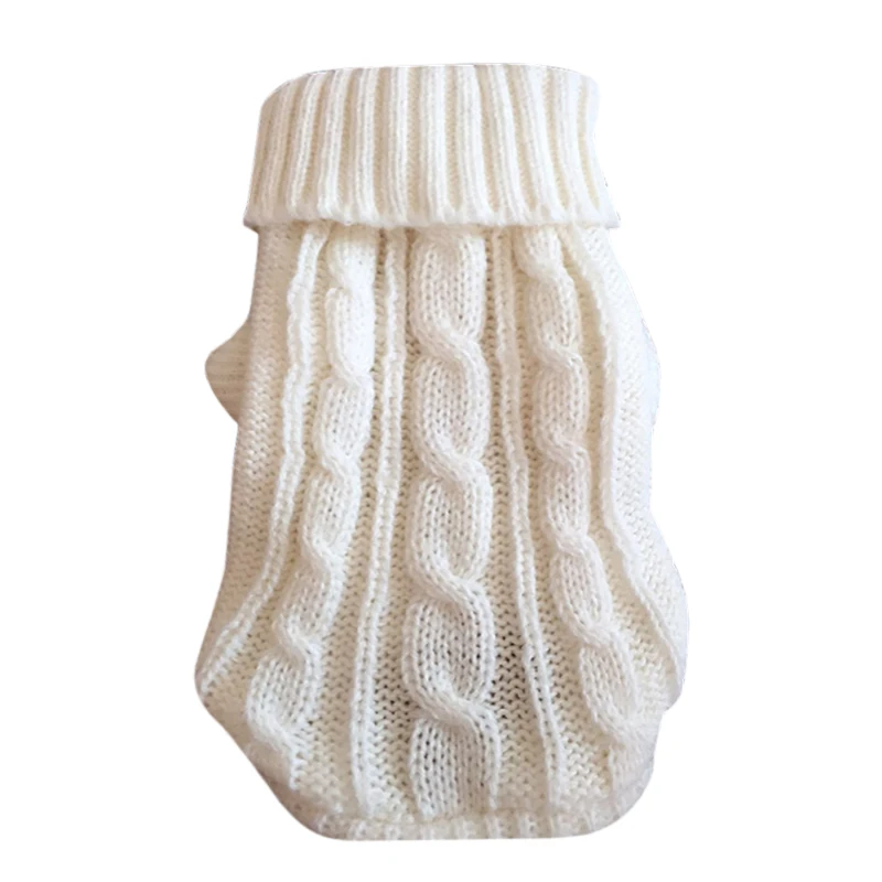 Small Medium Pet Dog Sweaters Winter Pet Clothes Warm Sweater Coat Outfit for Cats Clothes Woolly Soft Dog T Shirt Jacket - Image 14