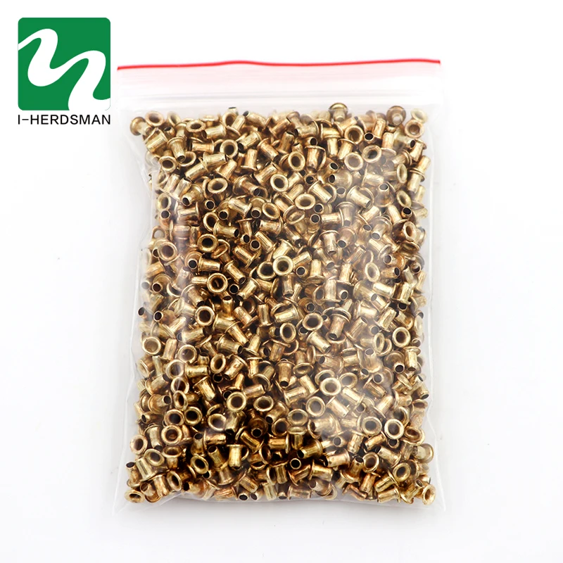 1100Pcs Beekeeping Tools Italian Bee Beehive Nest Box Threading Hole Bees Nest Box Nest Foundation Copper Eye Hive Copper Eyes - Image 7