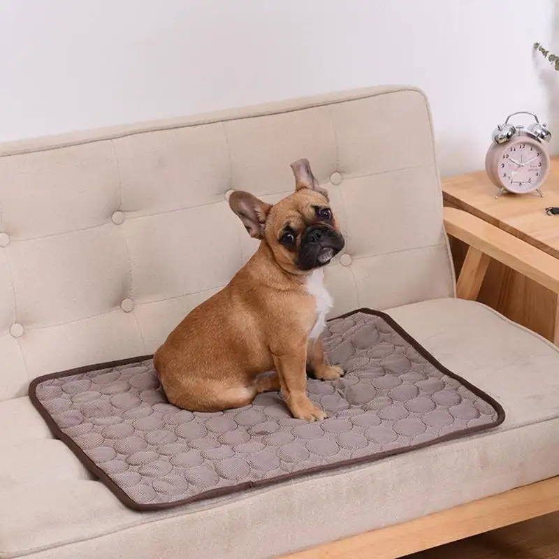 Dog Mat Cooling Summer Pad Mat For Dogs Cat Blanket Sofa Breathable Pet Dog Bed Summer Washable For Small Medium Large Dogs Car - Image 4