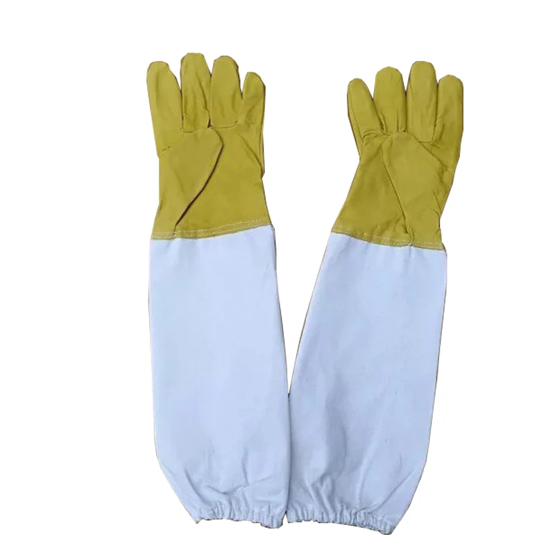 Beekeeping Sheepskin Gloves Anti-bee Anti-sting for Professional Apiculture Beekeeper Bee Keeping Tools 1 Pair - Image 6