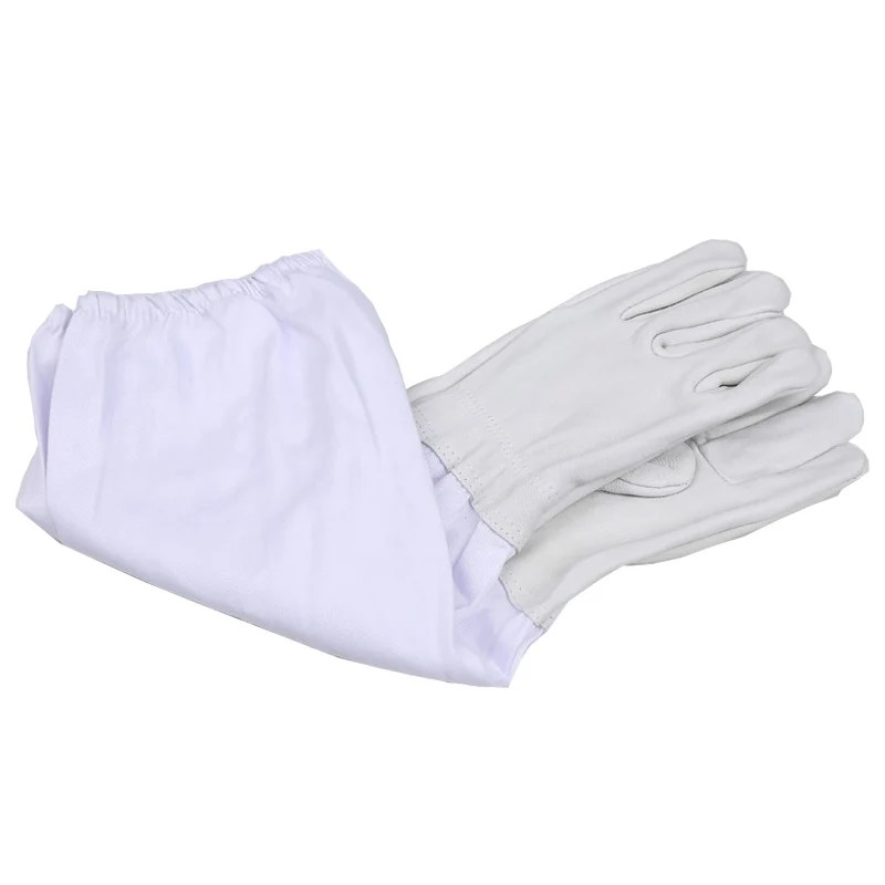 Beekeeping Sheepskin Gloves Anti-bee Anti-sting for Professional Apiculture Beekeeper Bee Keeping Tools 1 Pair - Image 7