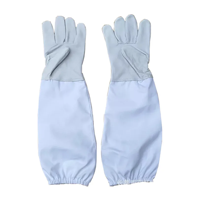 Beekeeping Sheepskin Gloves Anti-bee Anti-sting for Professional Apiculture Beekeeper Bee Keeping Tools 1 Pair - Image 4