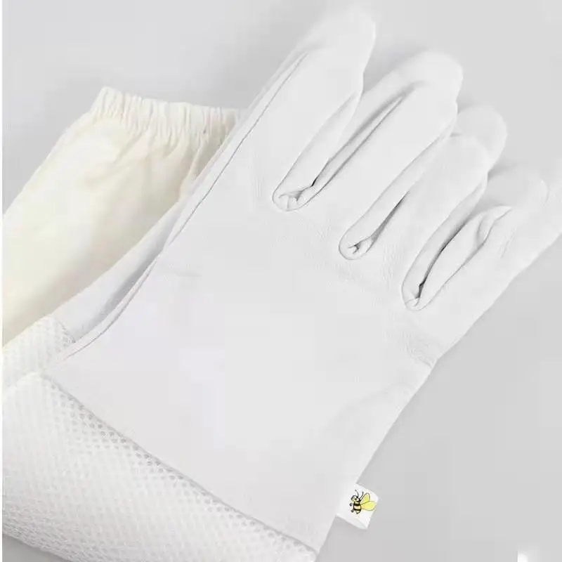 Beekeeping Gloves Protective Sleeves Ventilated Professional Anti Bee Sheepskin Long Gloves For Beekeeper Beekeeping Tools - Image 3