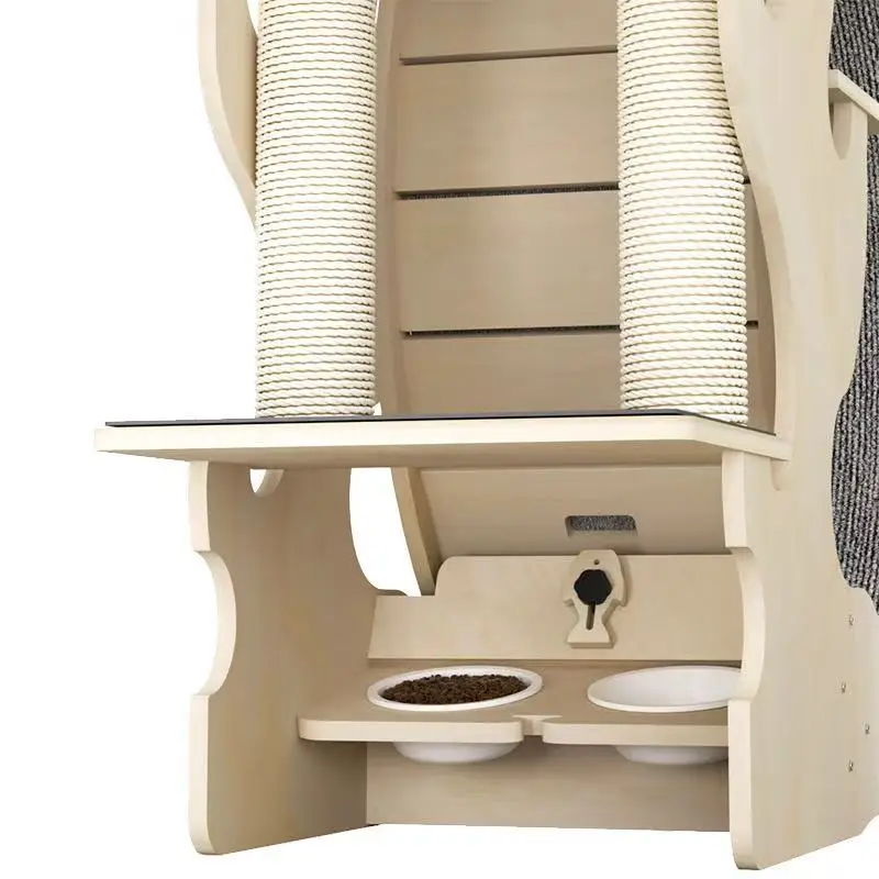 High-quality Luxury Cartoon Modern Wood Multifunctional Cat Treadmill Running Wheel Large Exercise Interactive Cat Toy - Image 5