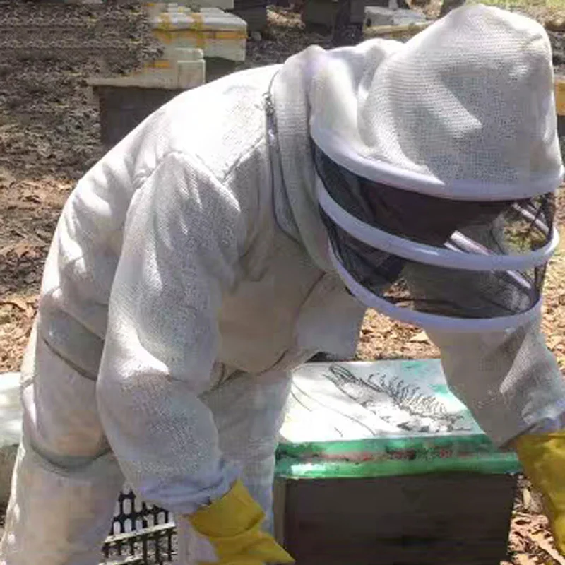 1 Set Beekeeping Suit Bee Keeper Professional Clothing Mosquito Suit Metal Zipper Bees Breathable Anti Beekeeping Clothing - Image 5
