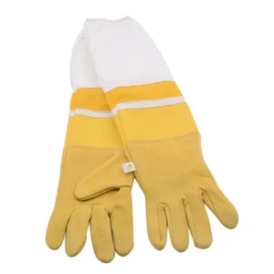Beekeeping Gloves Sheepskin Protective Beekeeper Gloves Goatskin Beekeeping Bee Vented Long Sleeves Gloves