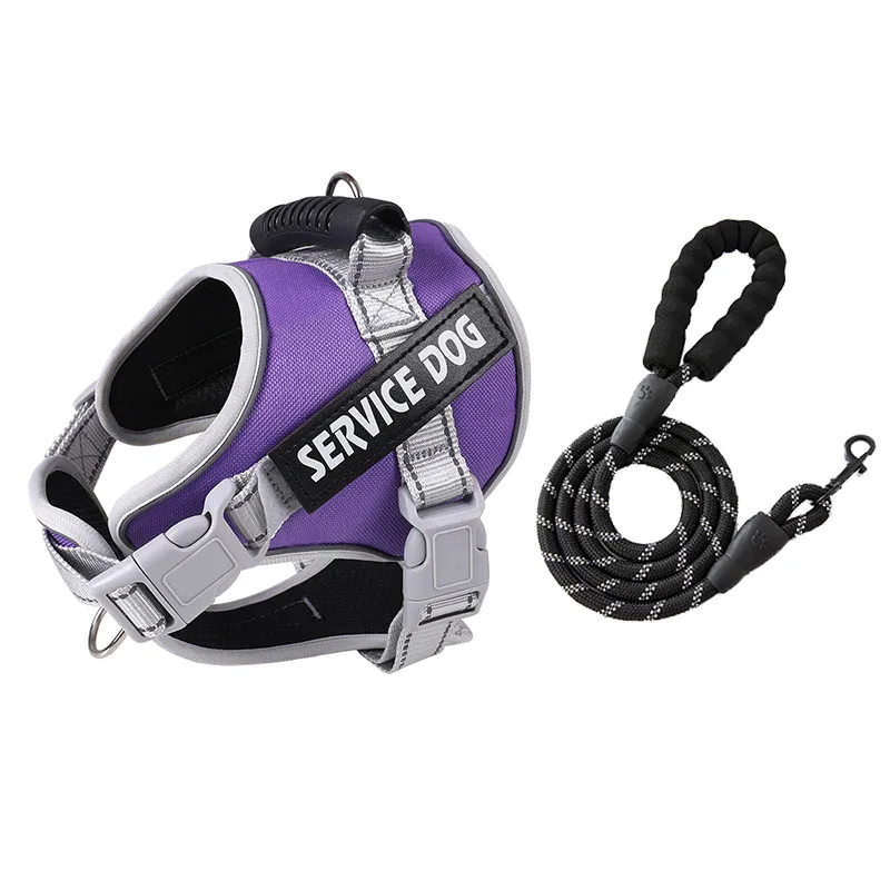 Service Dog Chest Harness No Pull Dog Hook Suitable Large Dog Vest Style Walking Rope Control Dog Strap Accessories Prevent Loss - Image 14