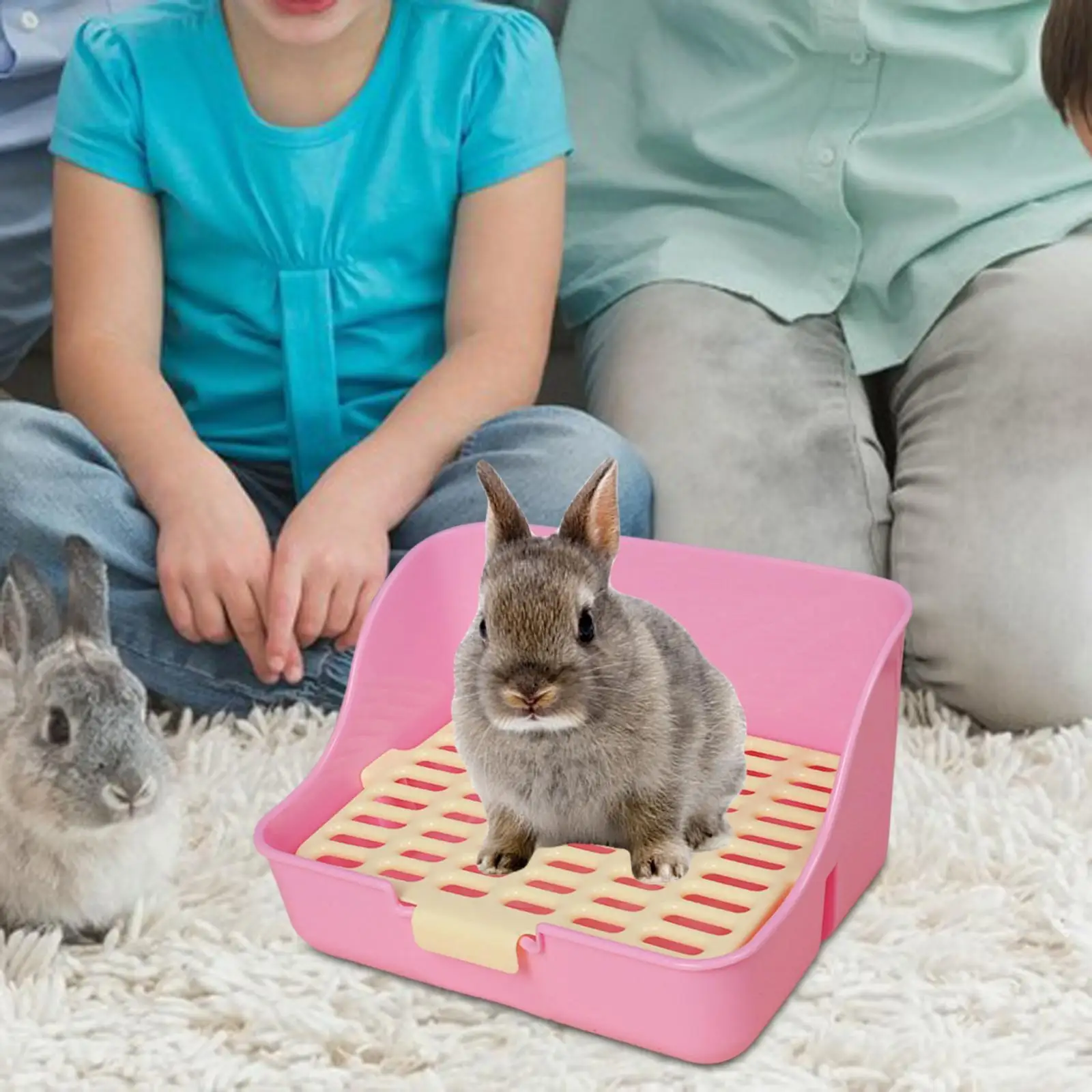 Rabbit Litter Box Detachable Pee Tray Portable Bedpan Pet Toilet for Hamster Small Animals Chinchillas Pet Supplies Bunny - Image 5