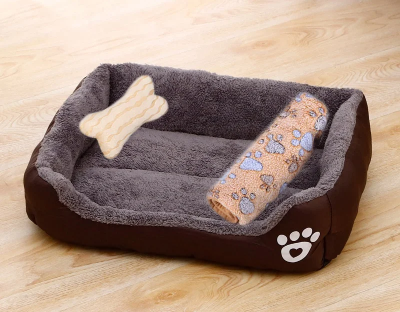 Pet Large Dog Bed Warm House Candy-colored Square Nest Pet Kennel For Small Medium Large Dogs Cat Puppy Plus Size Dog Baskets - Image 11