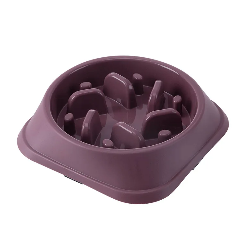Pet Cat Dog Slow Food Bowl Fat Help Healthy Round Anti-choking Thickened And Non-slip Multiple Colors Shapes - Image 15