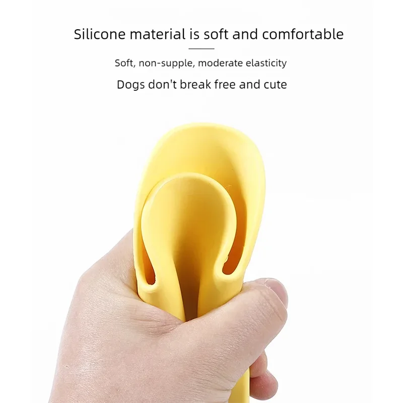 Silicone Soft & Safe Dog Muzzle - Anti-Biting, Anti-Barking, for Small to Medium Dogs,Anti-Bark Device,Duck-Bill Design - Image 3