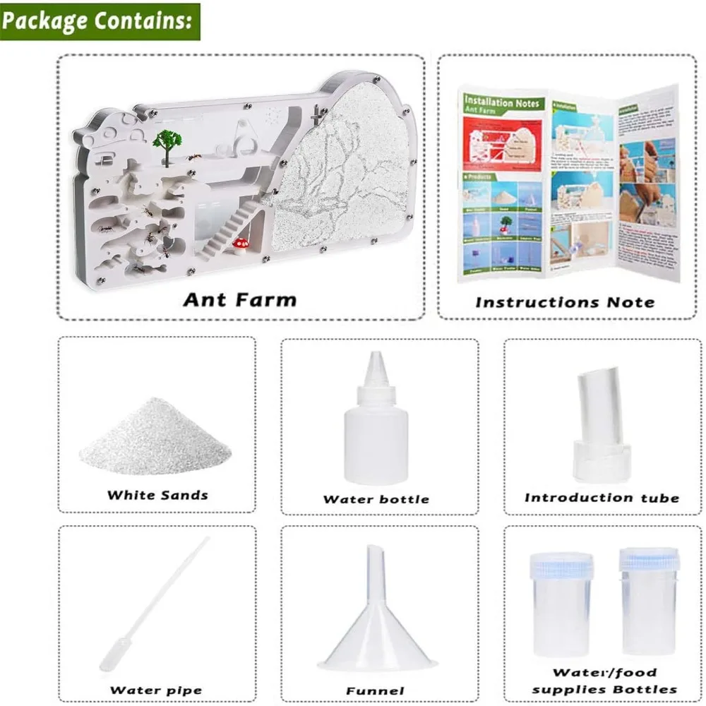 Large Viewing Area Ant Farm Castle Educational Science Gifts Plastics Ant Colony Observation Kits Ant Farms Care for Live Ants - Image 3