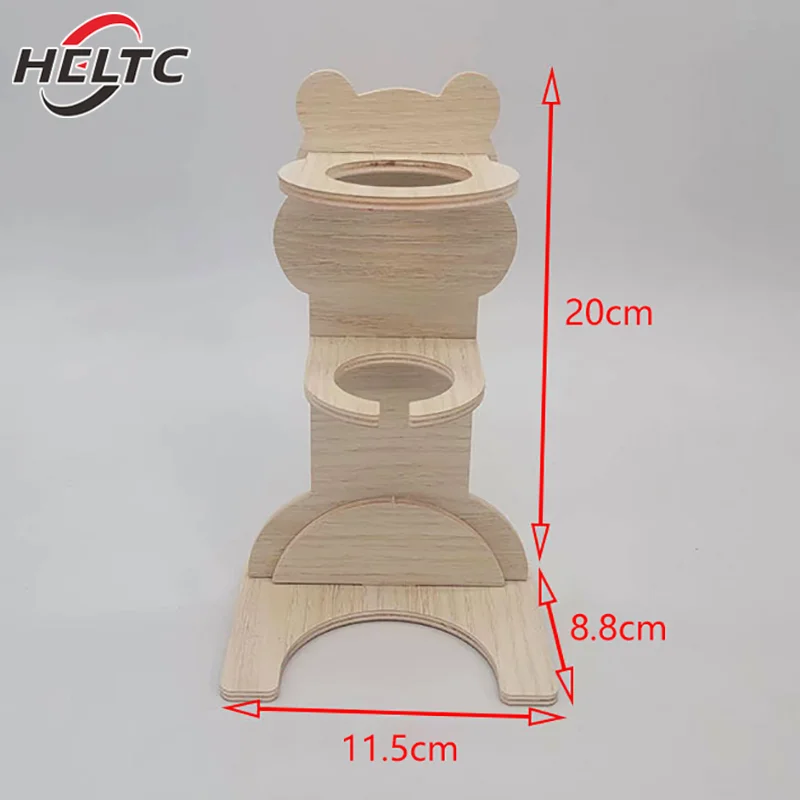 2Pcs Hamster Ball Water Bottle Rack Vertical Water Bottle Solid Wood Bracket Flower Branch Mouse Water Dispenser - Image 6