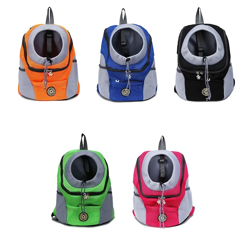 Pet Backpack Portable Portable dog Double Shoulder bag Outdoor Travel cat Carrier Bag Pet Dog Front Bag Mesh Backpack - Image 2