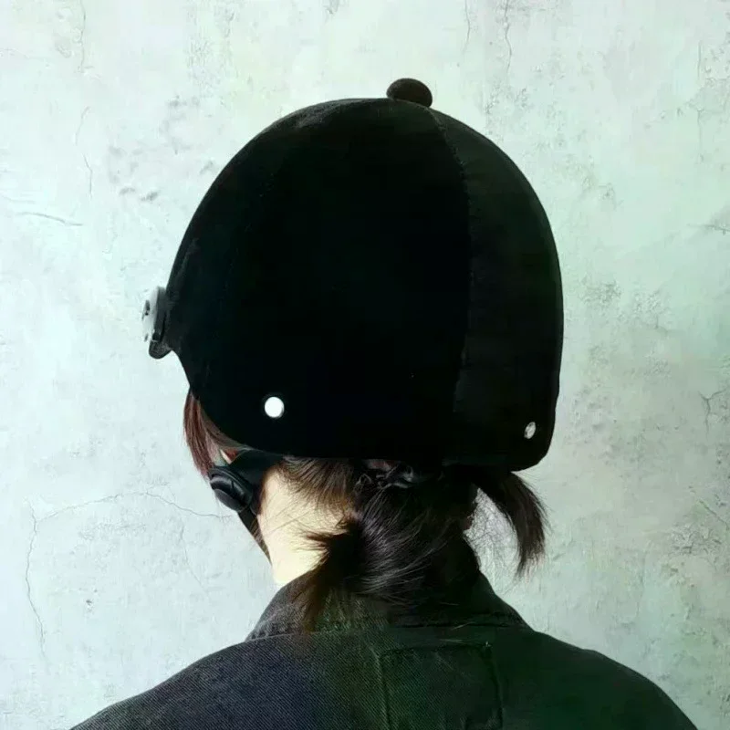 Horse Riding Helmet Professional Unisex Classic Horse Riding Cap Protective Gear Outdoor Adjustable Sports Equestrian Hat Cap