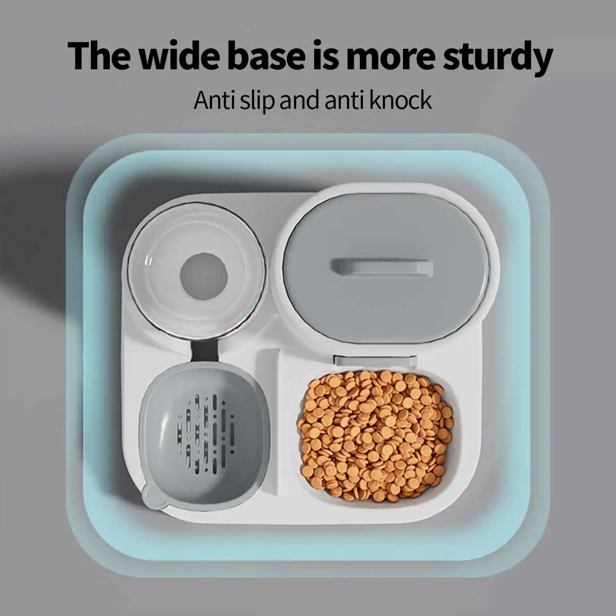 Feeder - Dual-purpose Drinking and Feeding Unit - Convenient, Simple, Large Capacity -Suitable for Small and Medium Dogs and cat - Image 4