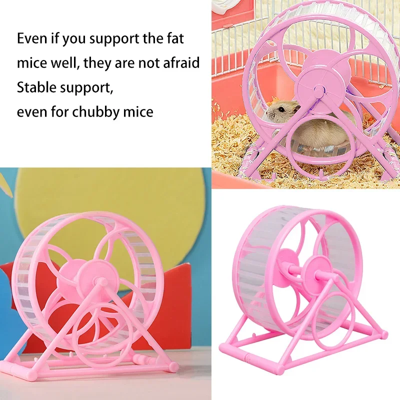 Hamster Running Wheel Hamster Ultra Quiet Anti Jamming Small Animal Sports Running Wheels Hamster Cage Accessories Toys Hamster - Image 3
