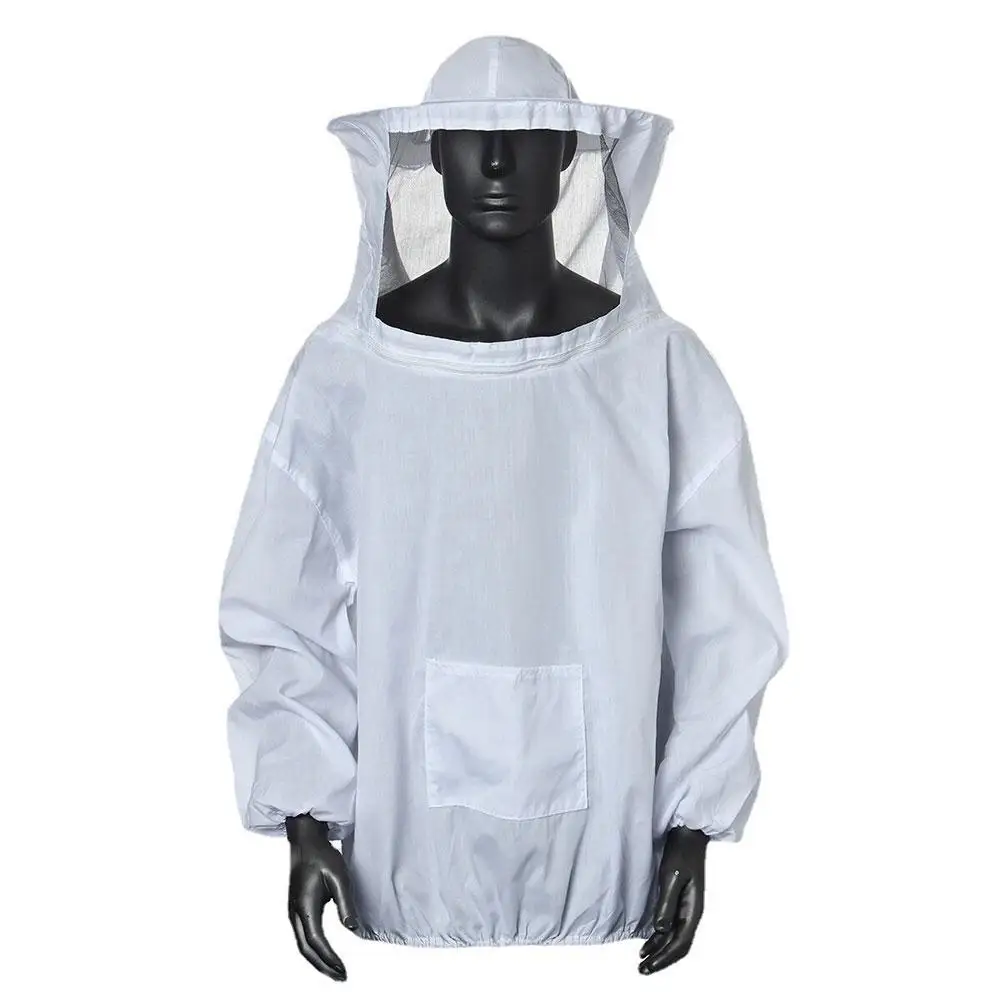 Protective Beekeeping Jacket Veil Smock Equipment Beekeeping Hat Sleeve Beekeeper Suit Apiculture Bee Dress - Image 7