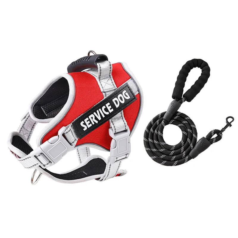 Service Dog Chest Harness No Pull Dog Hook Suitable Large Dog Vest Style Walking Rope Control Dog Strap Accessories Prevent Loss - Image 9