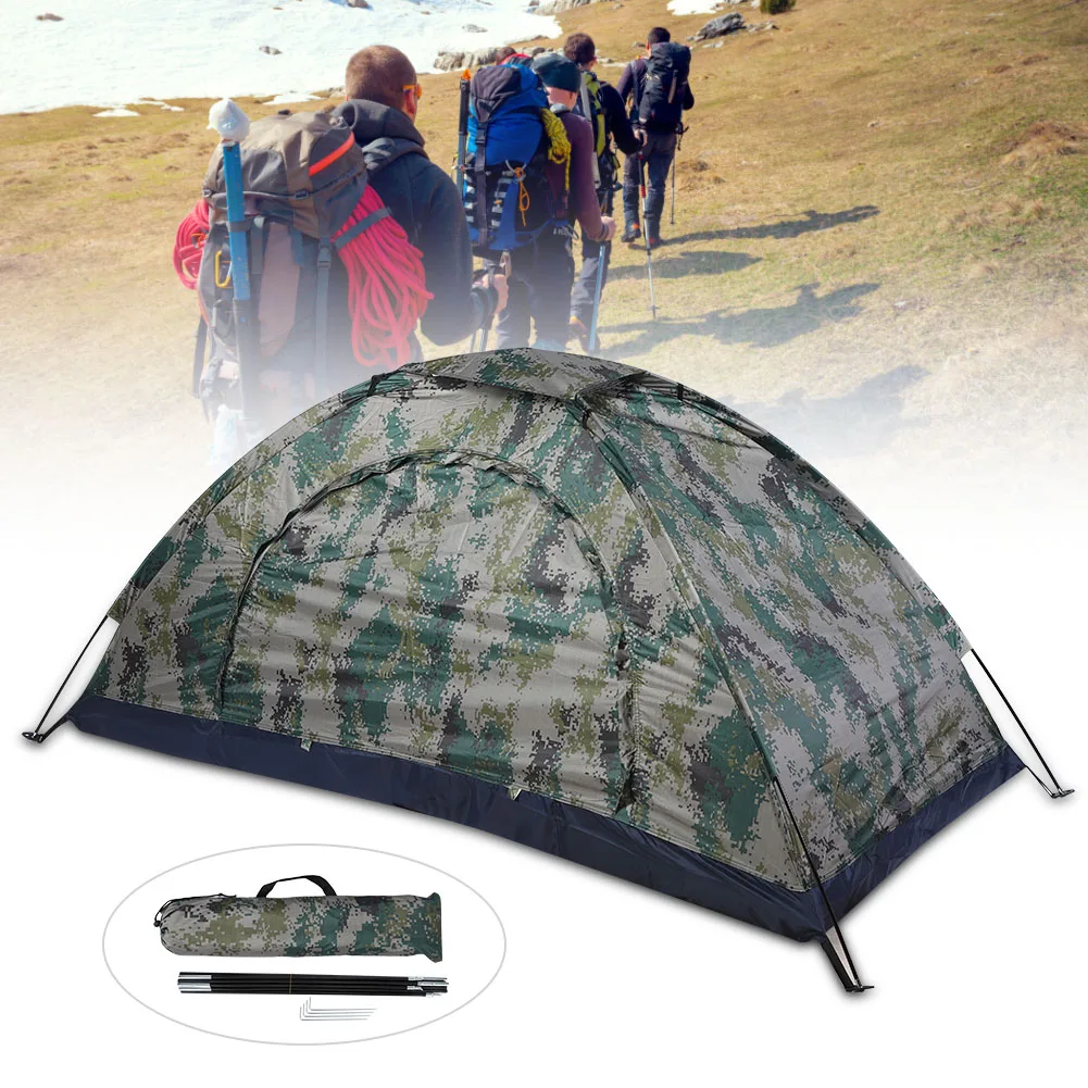 Camping Tent Fishing Tent Leisure Tent Outdoor Single Person Leisure Windproof Tent for Camping Fishing Climbing Camouflage - Image 6