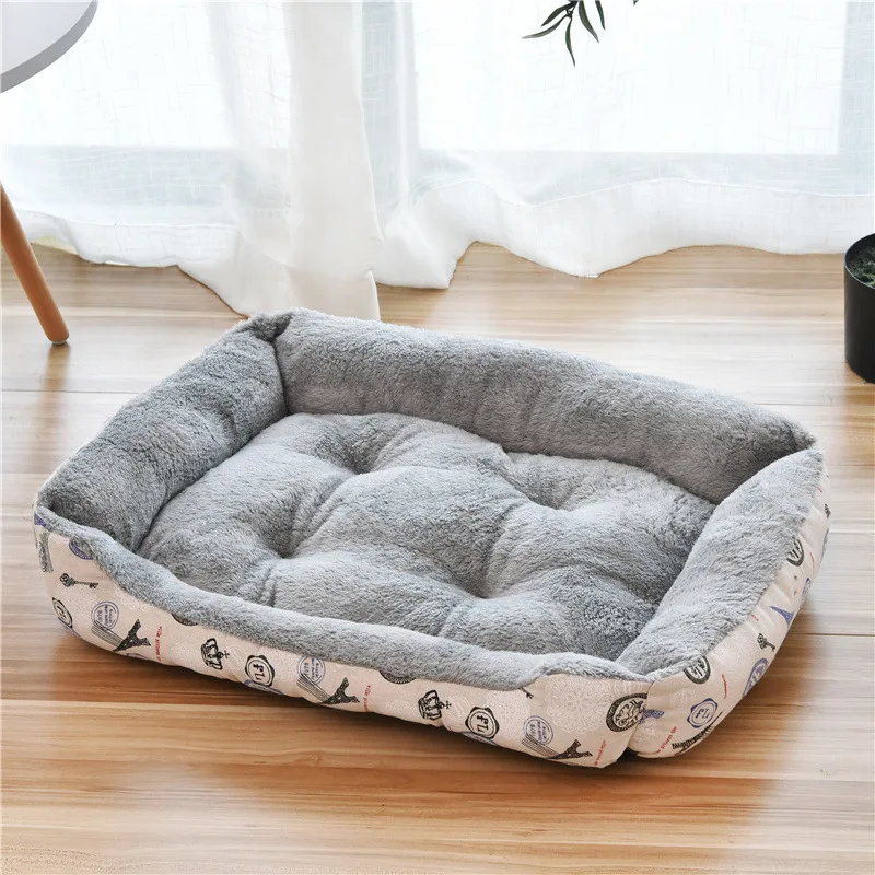 Pet Large Dog Bed Warm House Candy-colored Square Nest Pet Kennel For Small Medium Large Dogs Cat Puppy Plus Size Dog Baskets - Image 24