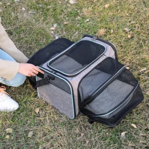 Pet Carrier Backpack Portable Breathable Foldable Light Comfort for Cats Dogs Outdoor Travel Transport Bag for Small Medium Pets