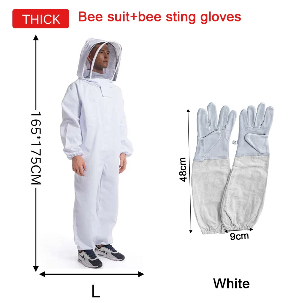 Full Body Beekeeping Clothes Professional Beekeepers Clothes Protection Beekeeping Suit Safty Veil Unisex Children Protective - Image 11