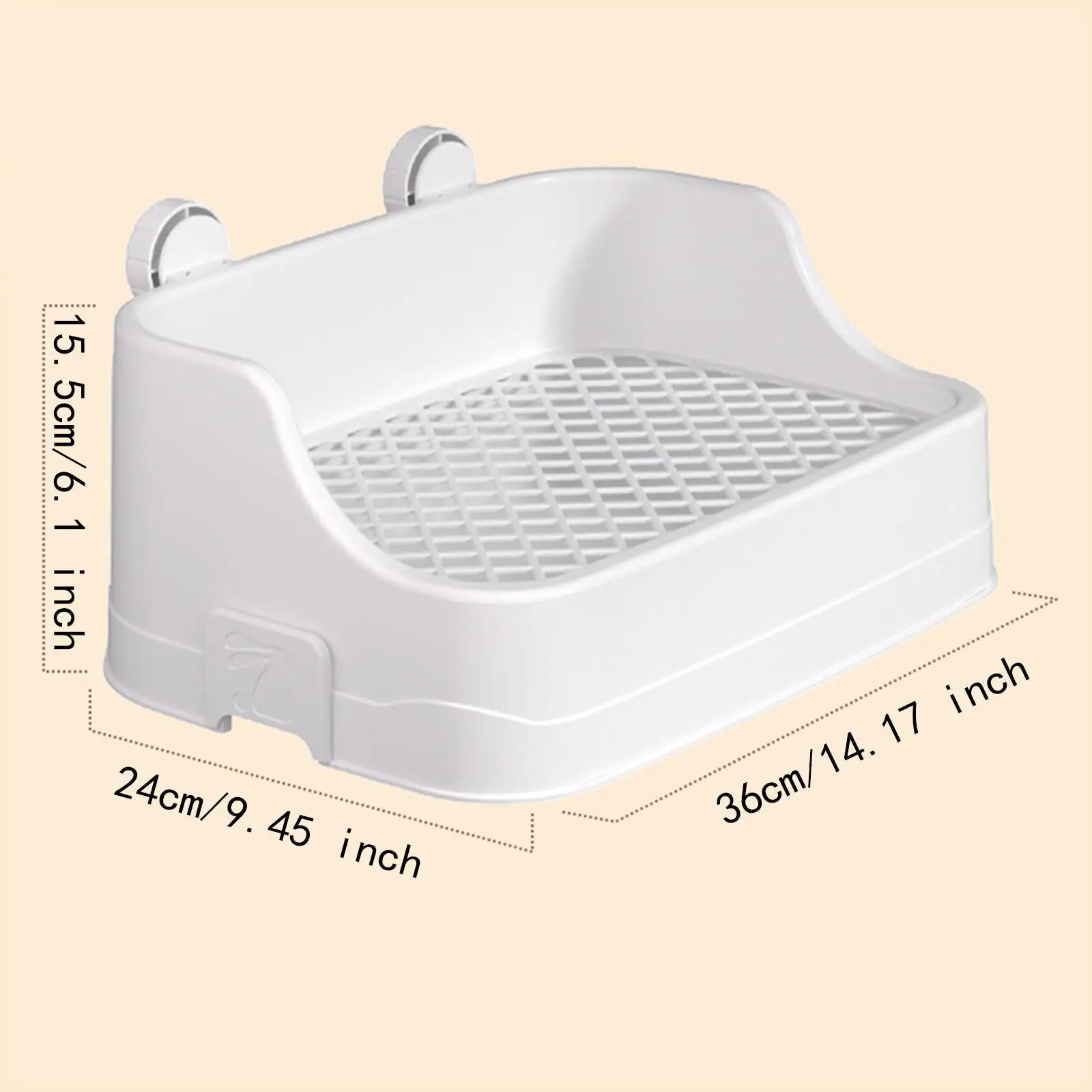 Large Capacity Rabbits Litter Box Rectangular Bunny Potty Corner for Guinea Pigs Chinchillas Small Pet Cleanging Tools - Image 5