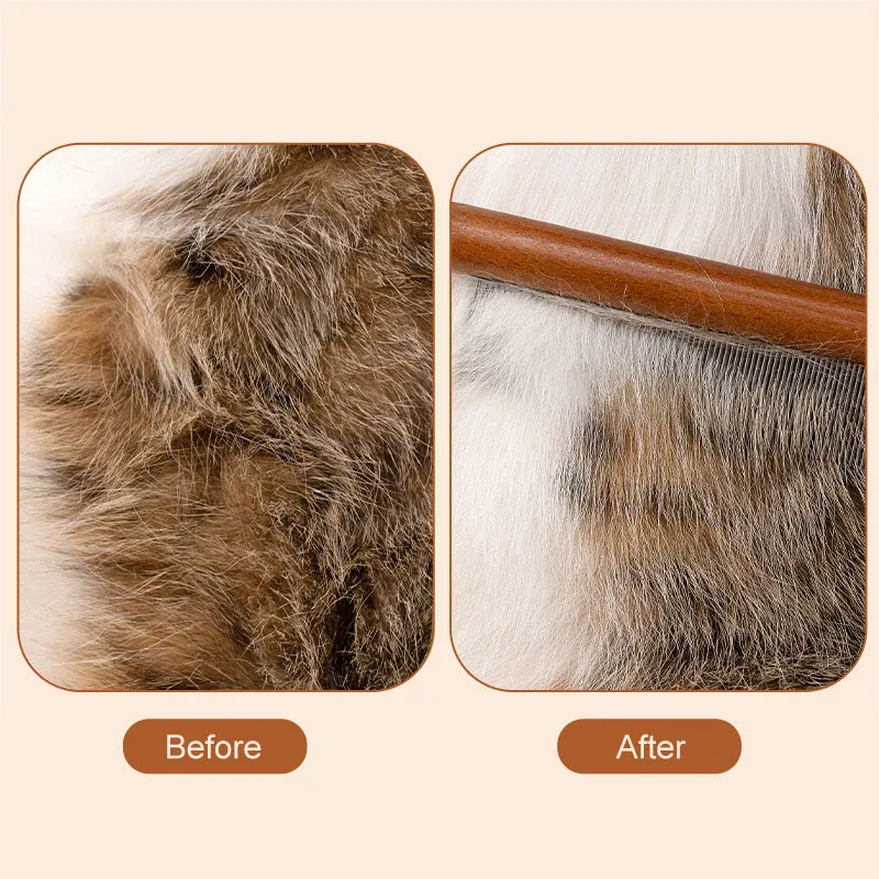 Pet Flea Comb Cat Dog Comb for Fleas Ticks Removal Tools Stainless Steel Grooming Brush For matted Long Short Hair Pets Products - Image 6