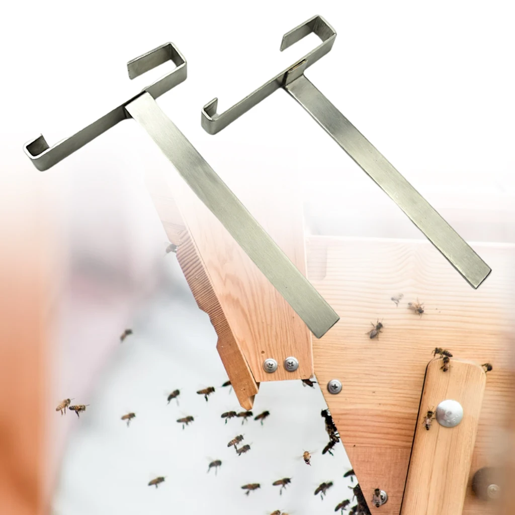 2Pcs Beehive Frame Holder Silver Beekeeping Supplies Tool for Beekeeper Home Perch Stand Support Tools for Bee Box Storage Shelf - Image 5