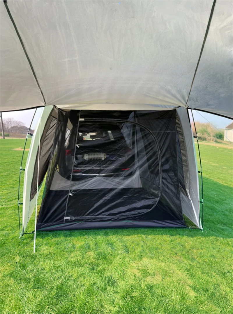 Lohascamping Car box docking tent Portable Waterproof SUV Tail Tent 3-4 people Dome tent Sunshade Tunnel style tent,Large tent, - Image 3