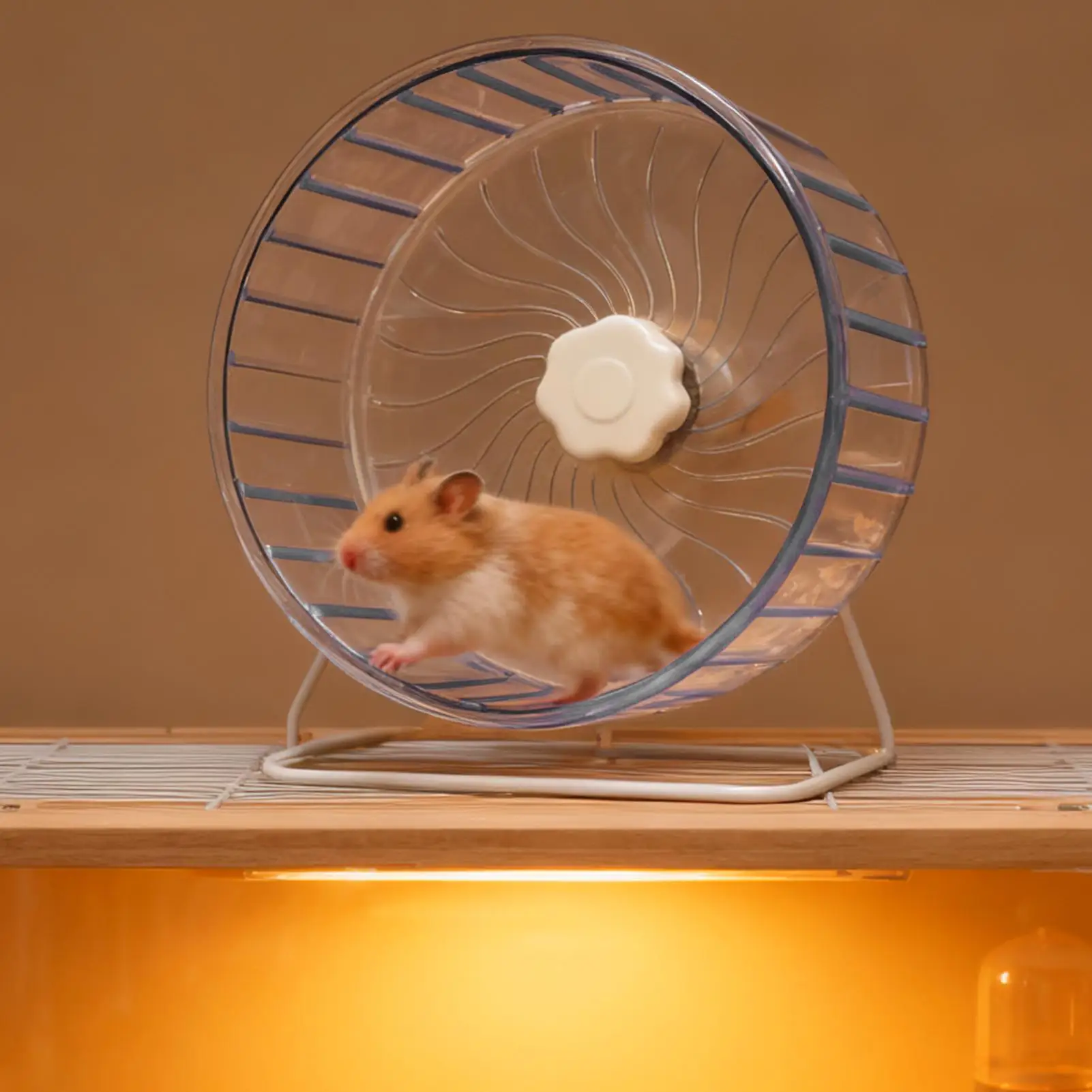 Silent Hamster Exercise Wheel Double Bearing Spinner Running Toy Small Animal Cage Accessories for Mice Hamsters Gerbils Pets - Image 3