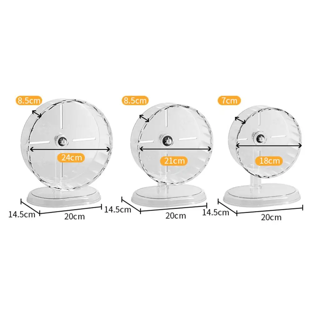 Hamster Running Sport Transparent Running Wheel Support Toy Small Pet Roller Bearing Silent Running Wheel Pets Accessories - Image 6