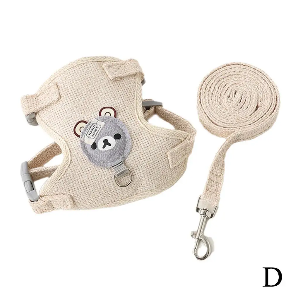 Lovely Small Pet Vest Chest Strap Dog Leash Traction Rope Walking Dog Cat Bunny Vest Harness Poodle Collar Leash Dog Accessories - Image 10