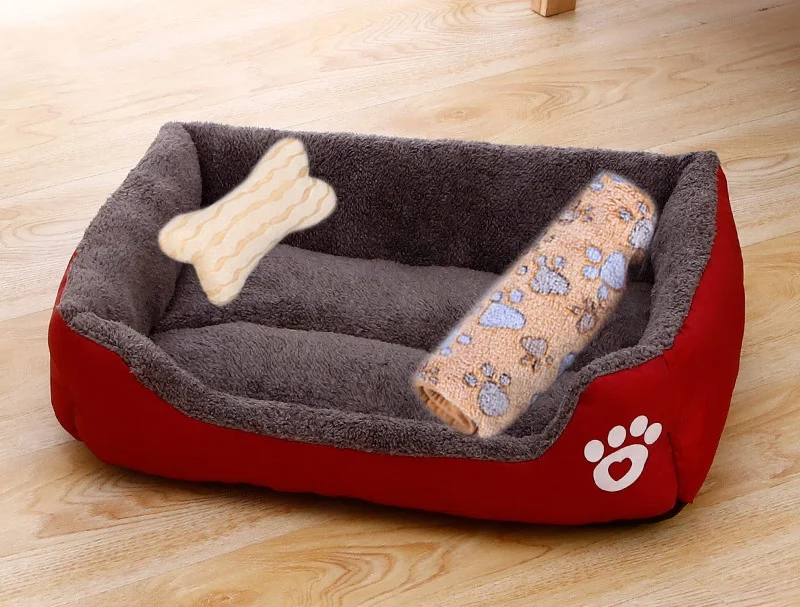 Pet Large Dog Bed Warm House Candy-colored Square Nest Pet Kennel For Small Medium Large Dogs Cat Puppy Plus Size Dog Baskets - Image 12