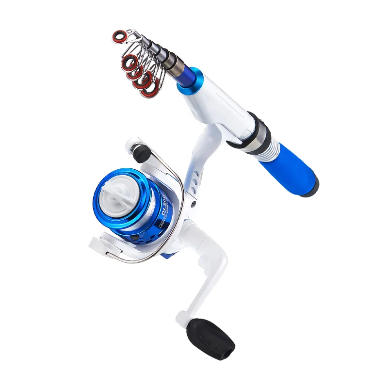 DEUKIO Mini Fishing Pole Combo With Short Telescopic Fishing Rod And Spinning Reel Baits Travel Pole Set for Children Beginner - Image 7