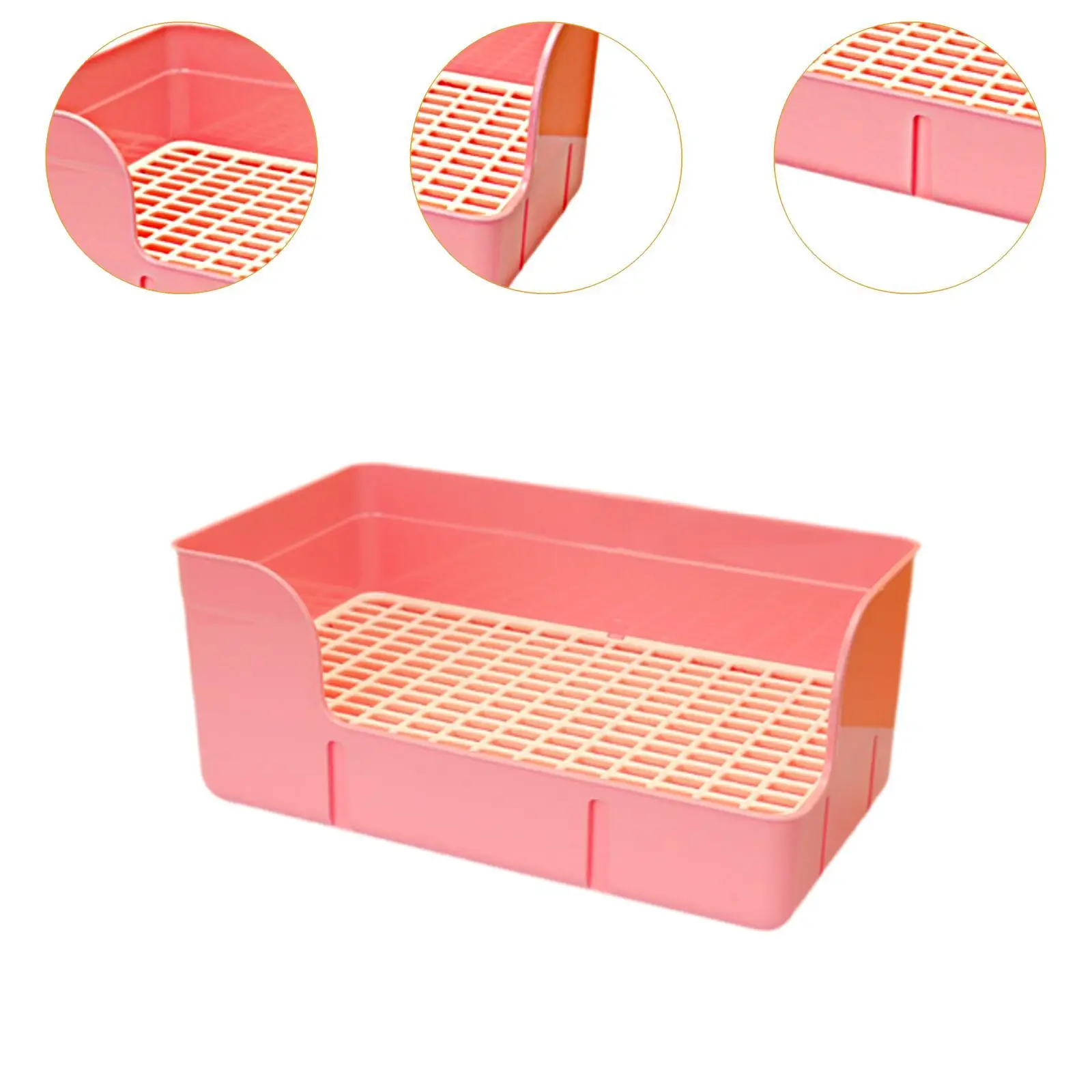 Pet Rabbit Litter Box Animal Bathroom Supplies Rabbit Urinal Tray Pet Toilet for Hamster Rats Ferrets Chinchillas Small Animals - Image 5