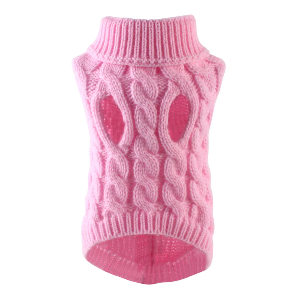 Classic Solid Chihuahua Puppy Dog Sweater for Small Dogs Winter Warm Pet Clothes Yorkshire Schnauzer Pullovers disfraz de perro - Image 4