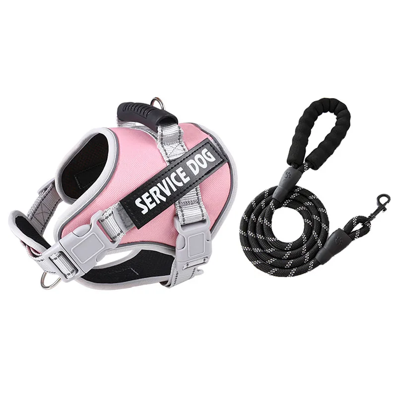 Service Dog Chest Harness No Pull Dog Hook Suitable Large Dog Vest Style Walking Rope Control Dog Strap Accessories Prevent Loss - Image 7