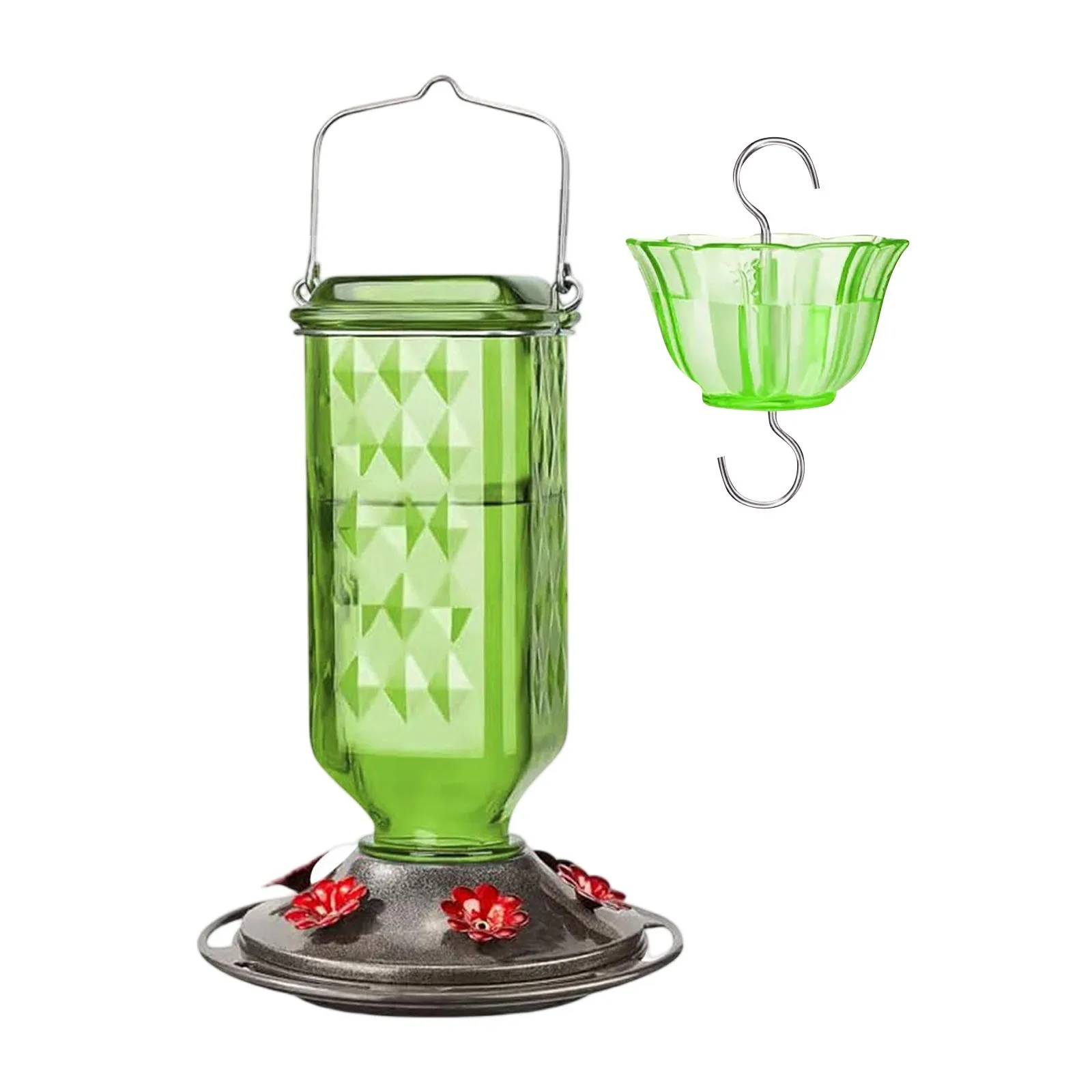 Glass Hanging Hummingbird Feeder Ant-Proof Bird Feeder Outdoor Garden Hanging Decorations Unique Gift For Parents - Image 10